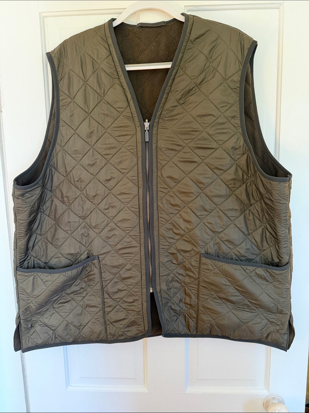 Barbour® Polarquilt Zip-In Liner - OLIVE XXL